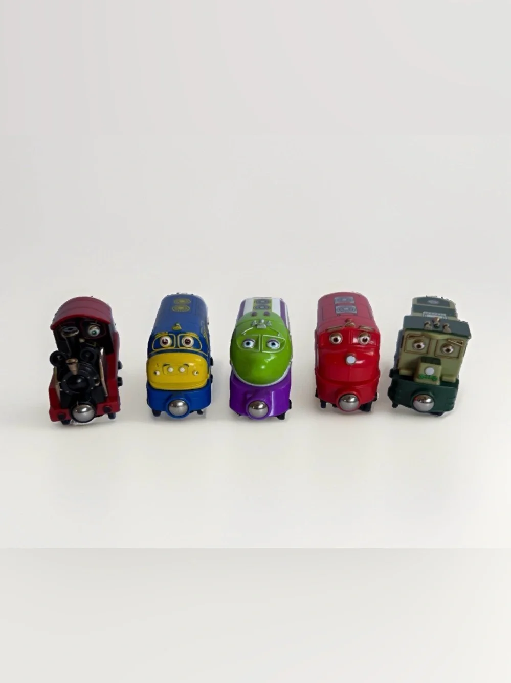 Chuggington Magnetic Wooden Train Lot of 5 Not For Resale Learning Curve Tomy